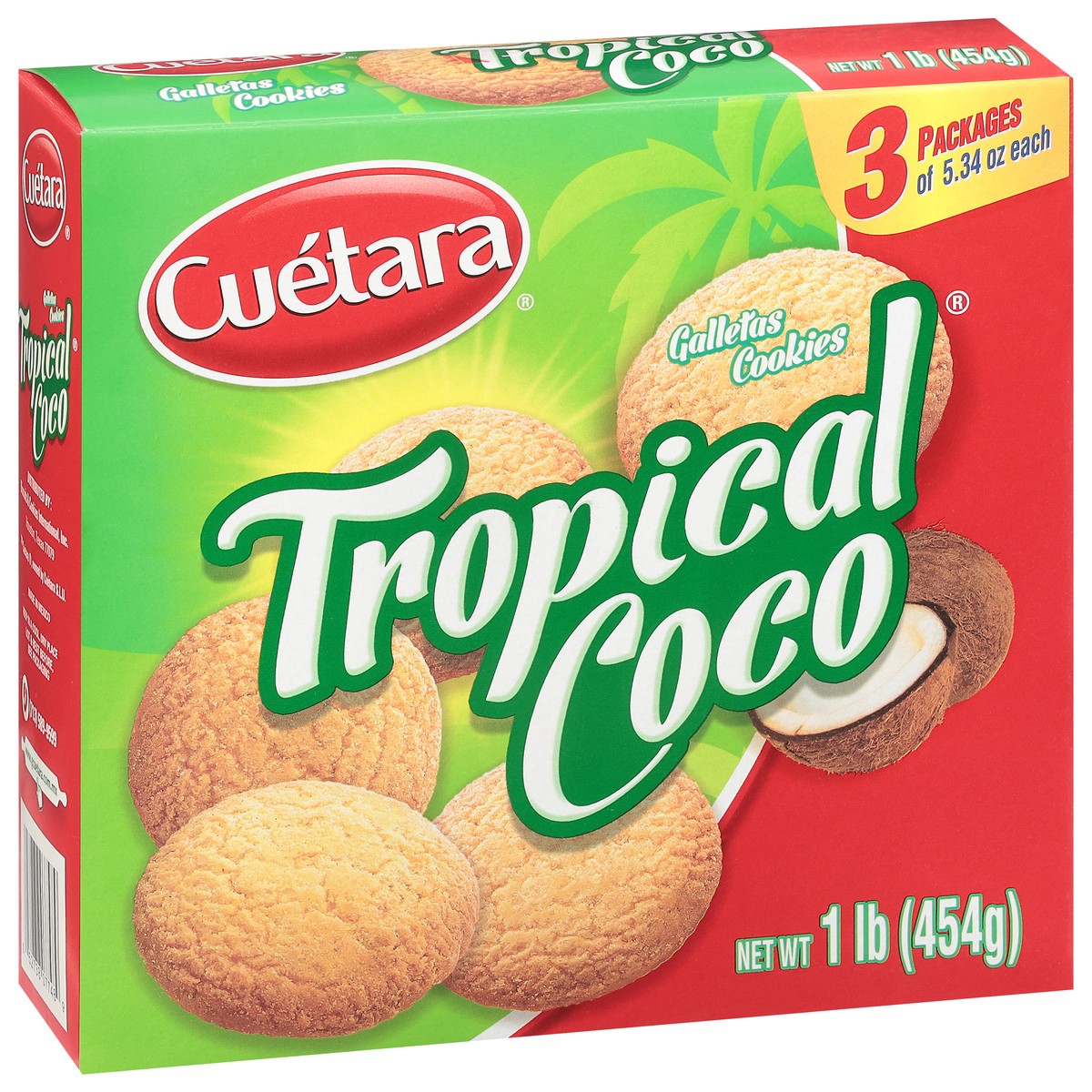 slide 8 of 9, Cuétara Tropical Coco Cookies 3 - 5.34 oz Packages, 5.34 oz