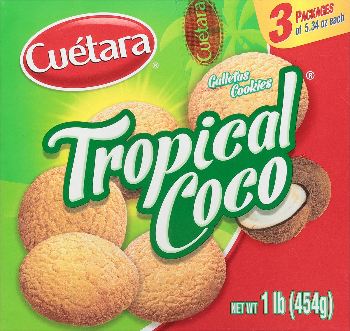 slide 4 of 9, Cuétara Tropical Coco Cookies 3 - 5.34 oz Packages, 5.34 oz