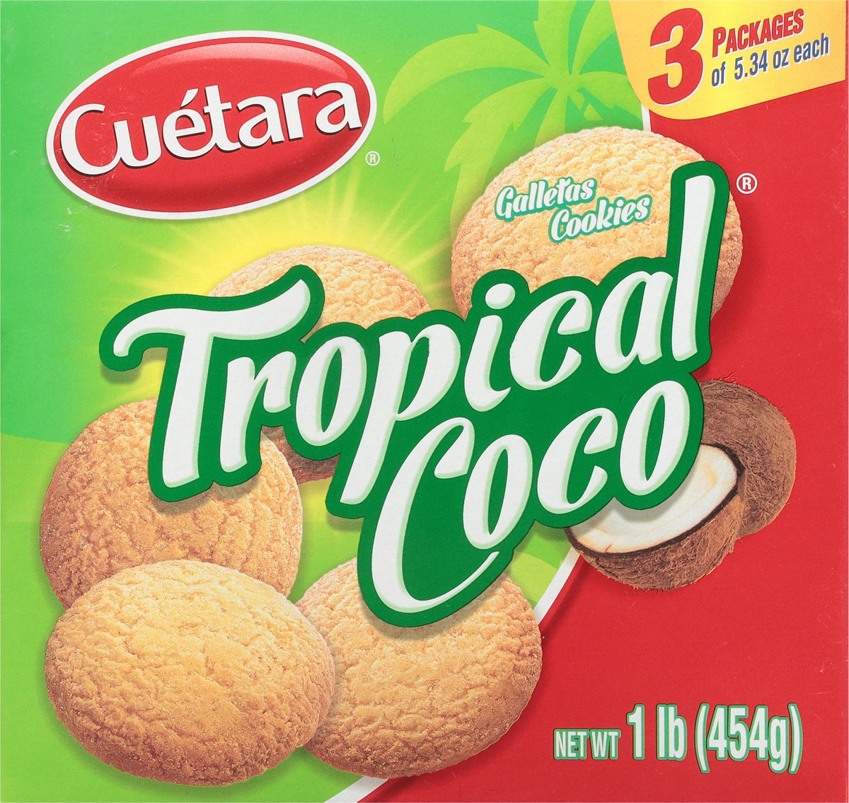 slide 7 of 9, Cuétara Tropical Coco Cookies 3 - 5.34 oz Packages, 5.34 oz