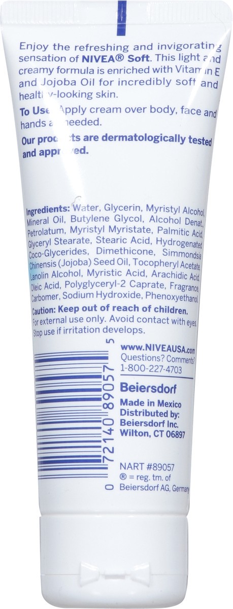 slide 5 of 9, Nivea Refreshingly Soft Moisturizing Cream 2.6 oz, 2.6 oz