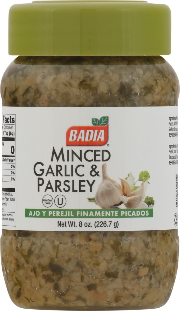 slide 6 of 9, Badia Minced Garlic And Parsley, 8 oz