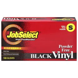 Black Vinyl Disposable Gloves - Small