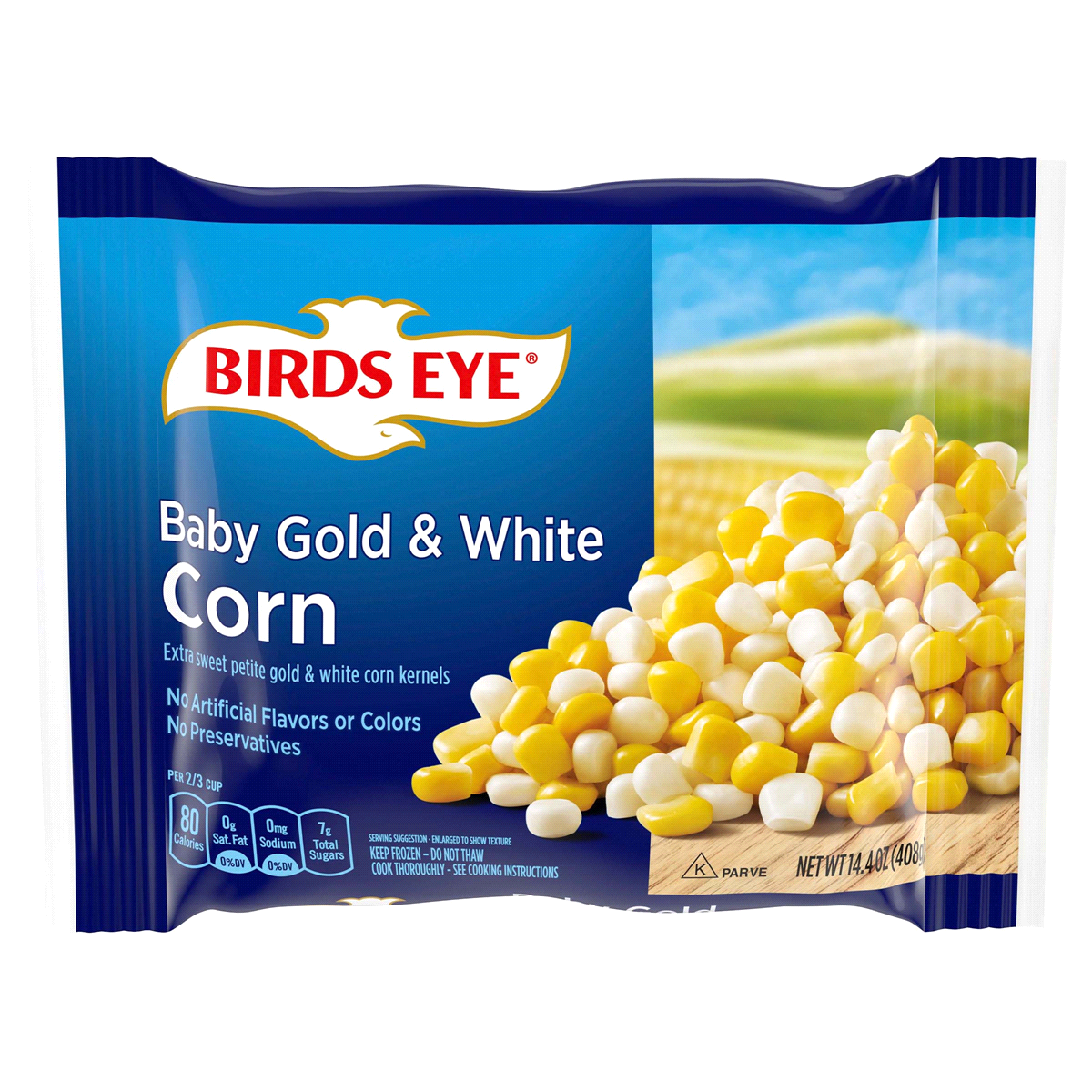 slide 1 of 2, Birds Eye Baby Gold White Corn, 14.4 oz