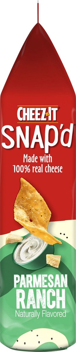 slide 13 of 13, Cheez-It Snap'd, Cheesy Baked Snacks, Parmesan Ranch, Made with Real Cheese, 7.5oz Bag, 7.5 oz