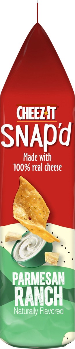 slide 10 of 13, Cheez-It Snap'd, Cheesy Baked Snacks, Parmesan Ranch, Made with Real Cheese, 7.5oz Bag, 7.5 oz