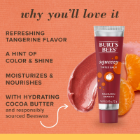 slide 10 of 22, Burt's Bees Natural Origin Squeezy Tinted Mandarin Granita Lip Balm, 0.43 oz