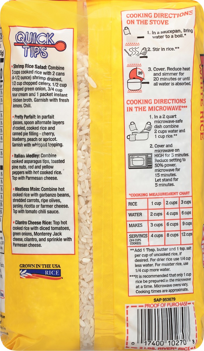 slide 8 of 13, River White Enriched Medium Grain Rice 32 oz, 32 oz