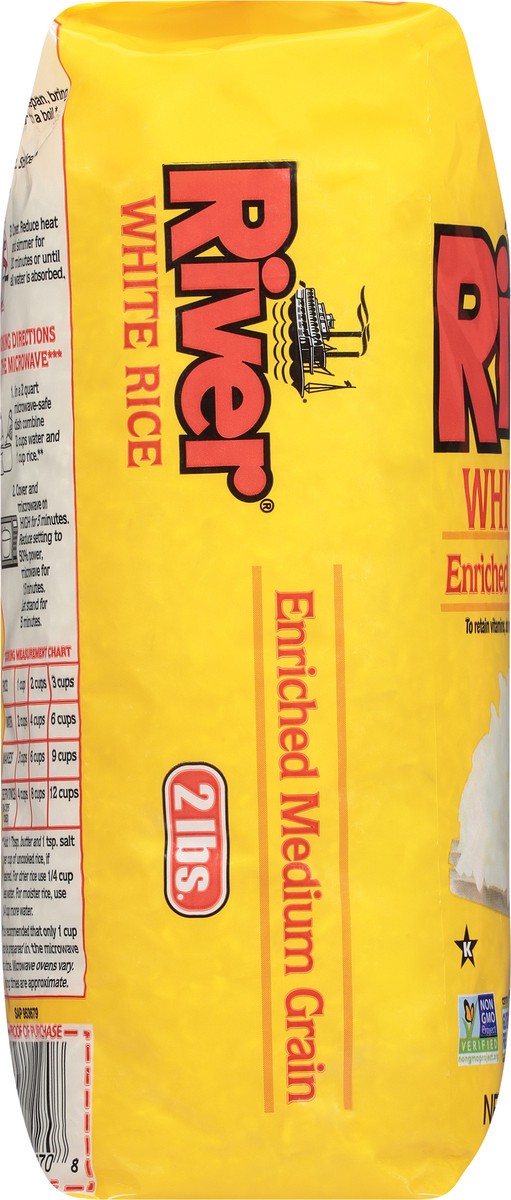 slide 7 of 13, River White Enriched Medium Grain Rice 32 oz, 32 oz