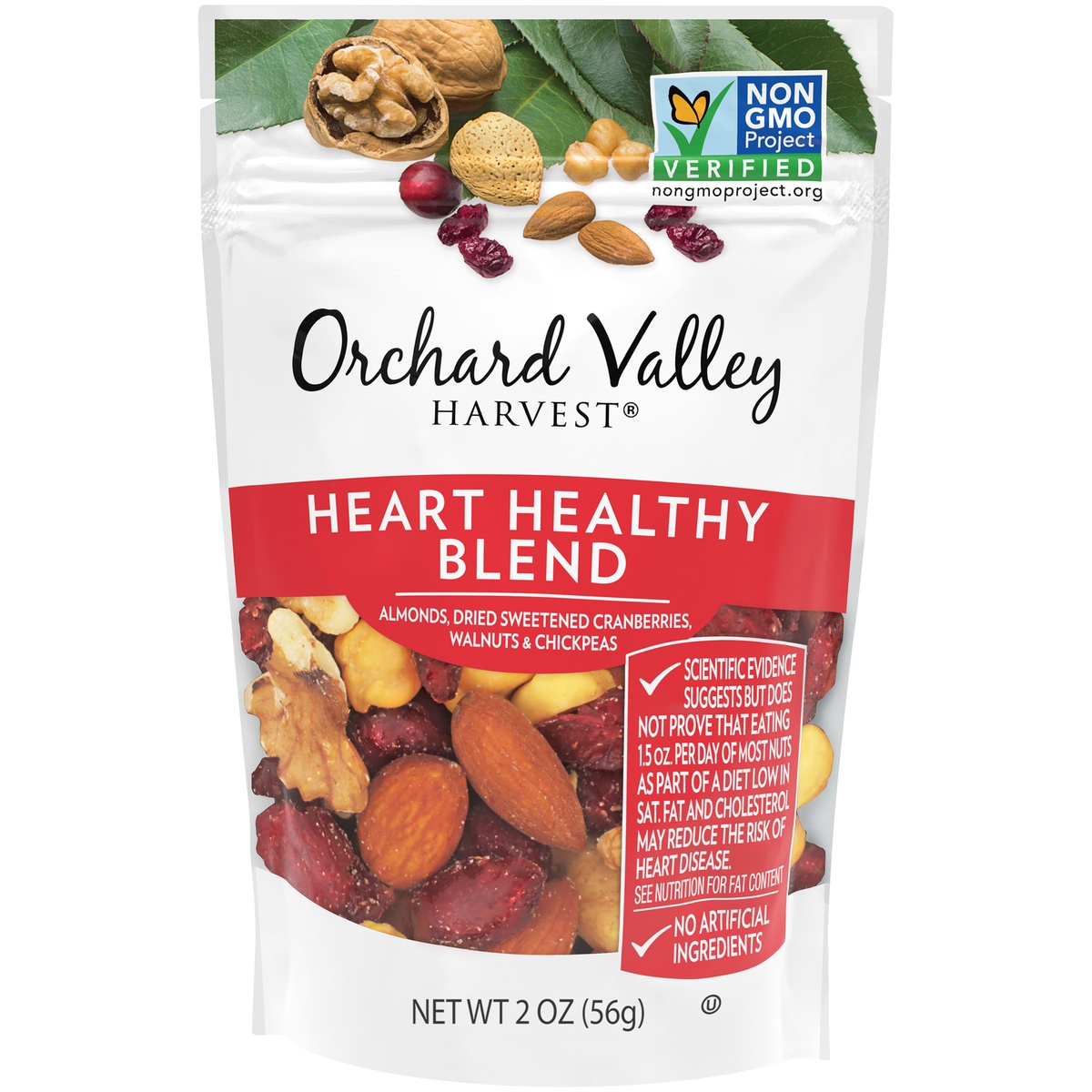 slide 1 of 1, Orchard Valley Heart Healthy Blend Nuts, 2 oz