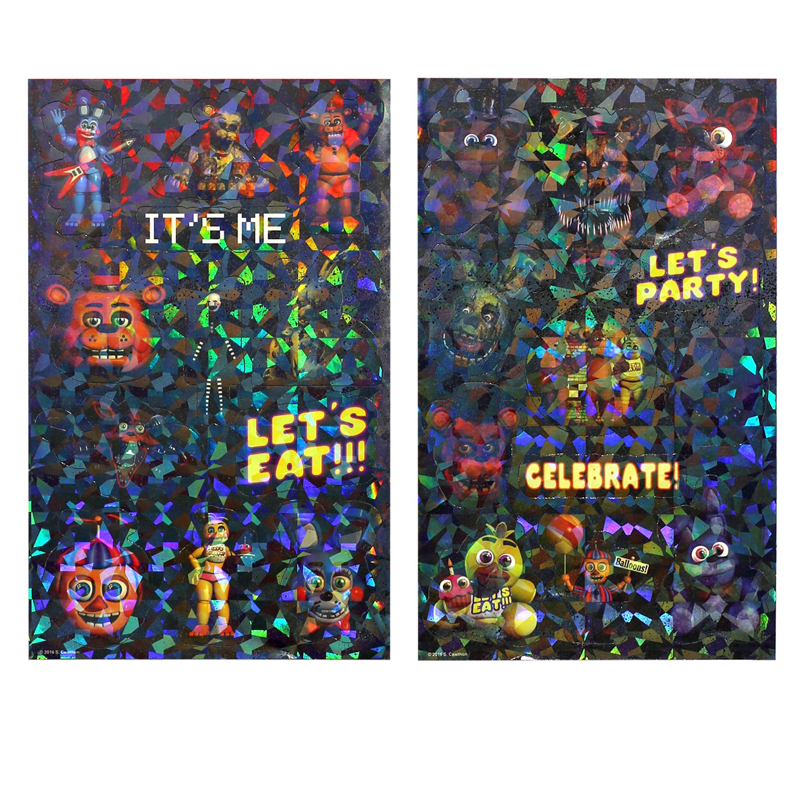 slide 3 of 3, Trends International Five Nights At Freddy's Stickers, 4.25 in x 8.25 in