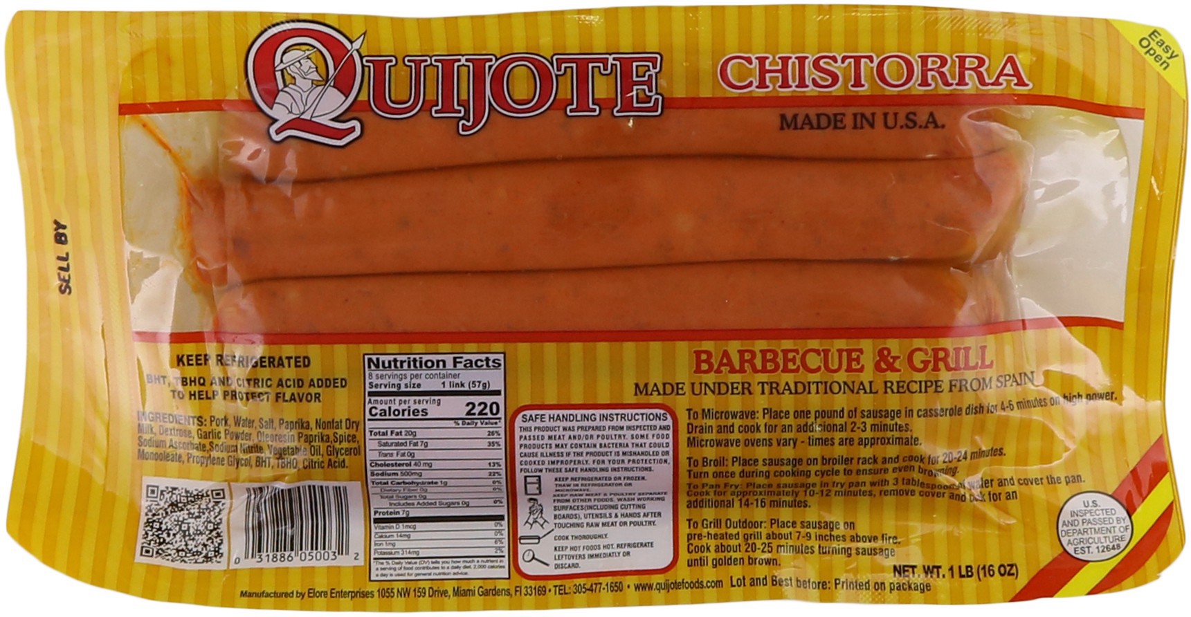 slide 1 of 1, Quijote Chistorra Bbq, 16 oz