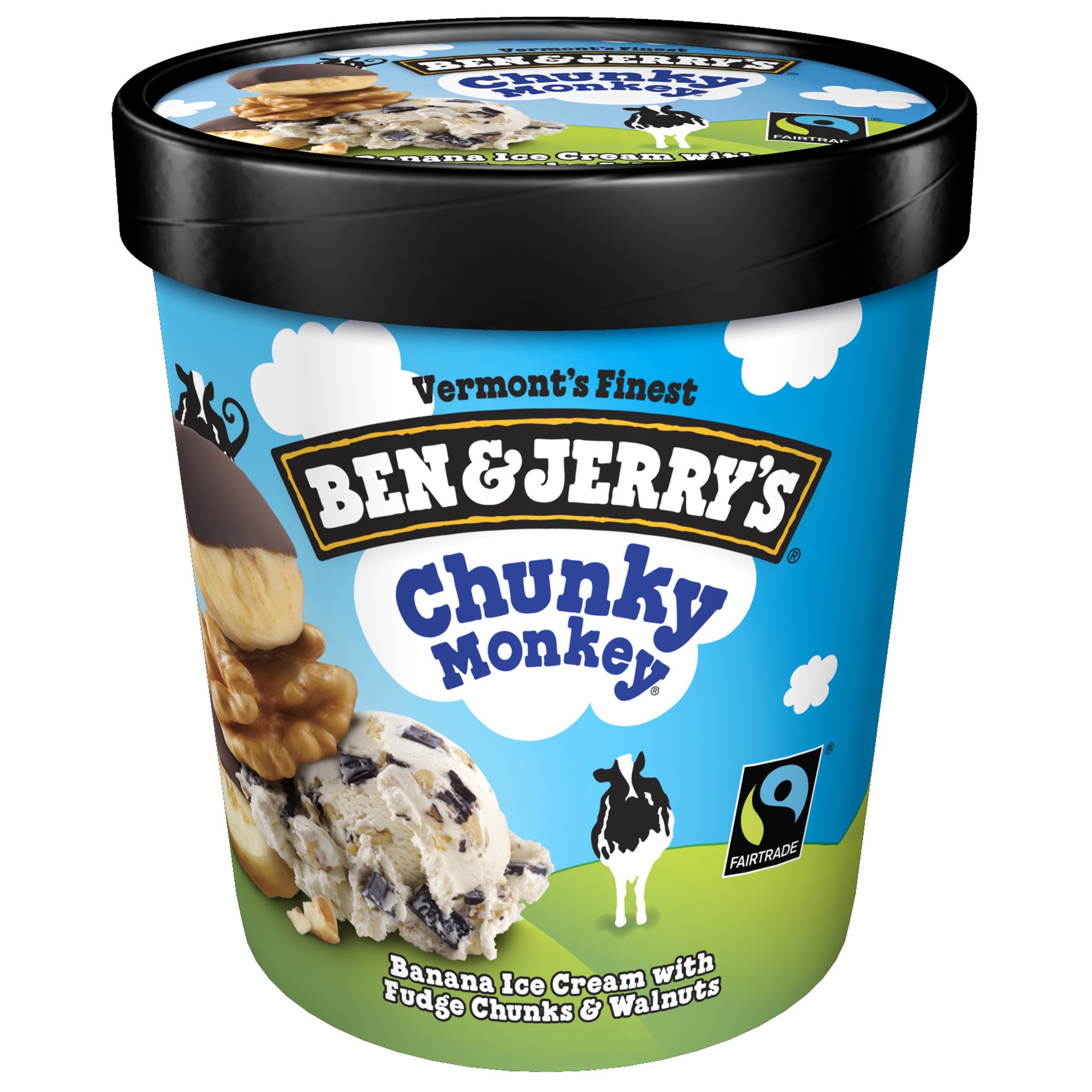 slide 2 of 4, Ben & Jerry's Ice Cream Chunky Monkey, 16 oz, 16 oz