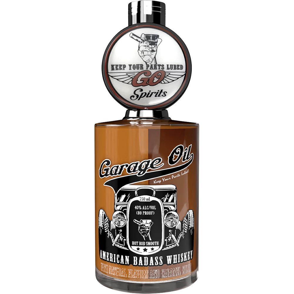 slide 1 of 1, Garage Oil American Badass Whiskey, 750 ml