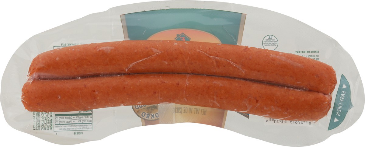 slide 7 of 9, Eckrich Beef Skinless Smoked Sausage, 10 oz, 10 oz