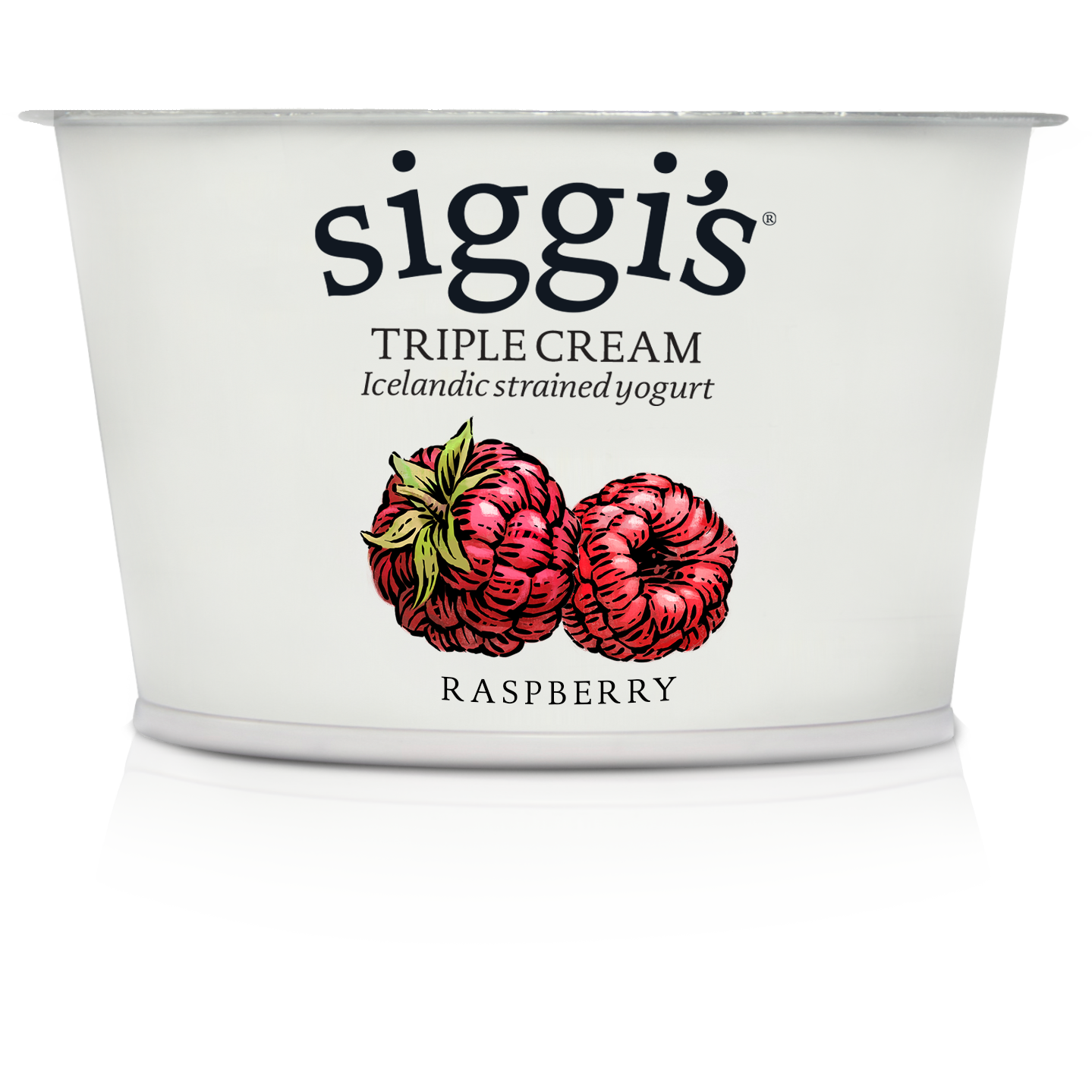 slide 1 of 3, Siggi's Siggis Raspberry Triple Cream Yogurt, 4 oz