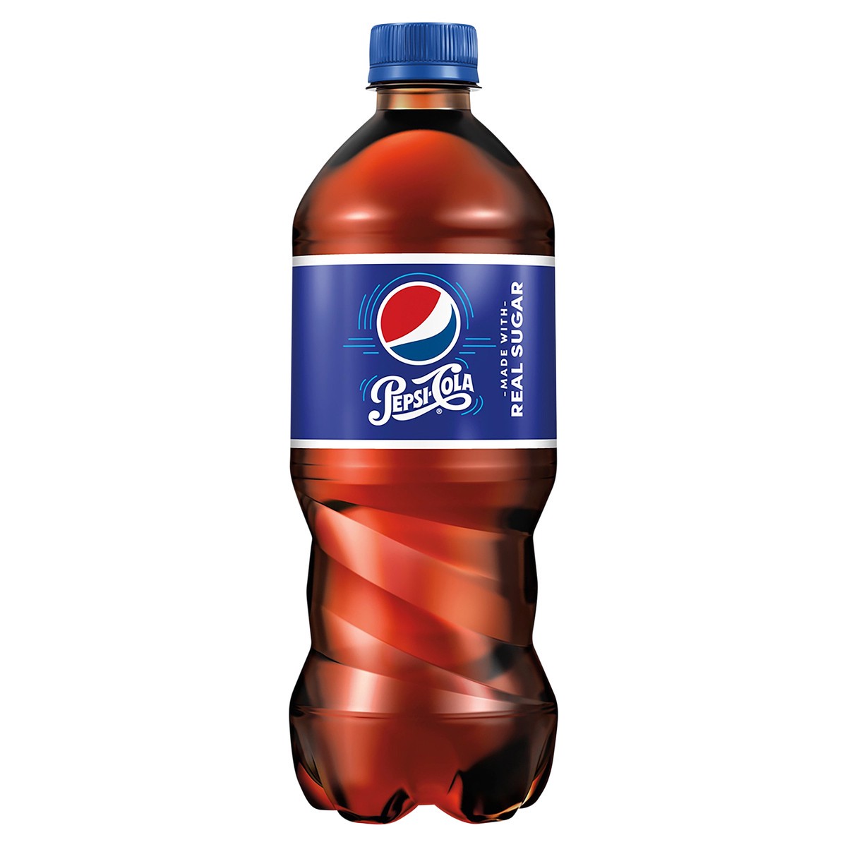 slide 1 of 4, Pepsi Cola Made with Real Sugar Soda - 20 fl oz, 20 fl oz