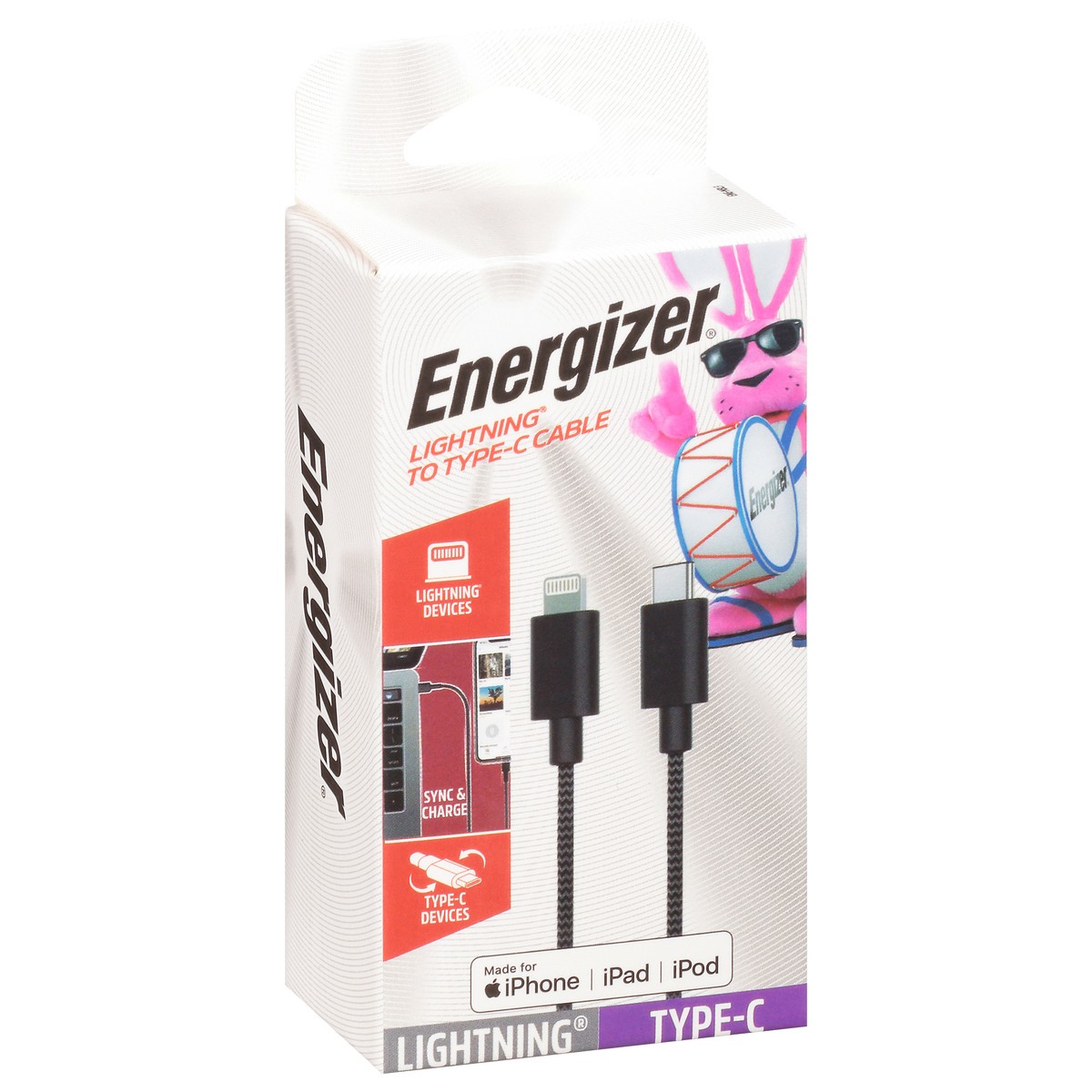 slide 2 of 4, Energizer Lightning Type-C Cable 1 ea, 1 ct