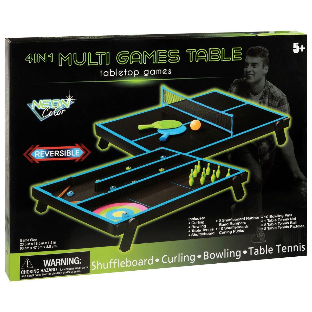 slide 4 of 4, Pmt Neon 4 In 1 Tbletop Games - EA, 1 ct