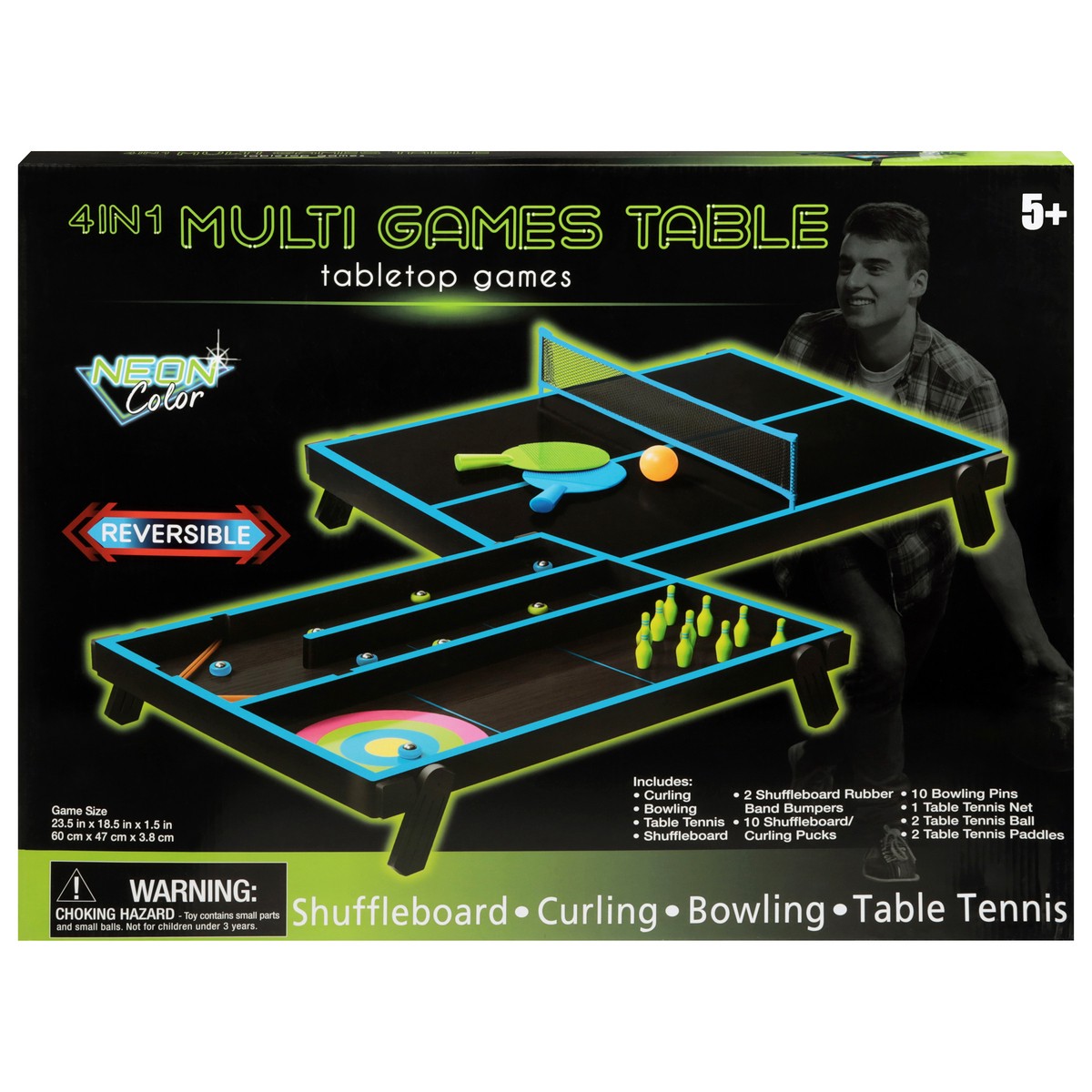 slide 1 of 4, Pmt Neon 4 In 1 Tbletop Games - EA, 1 ct