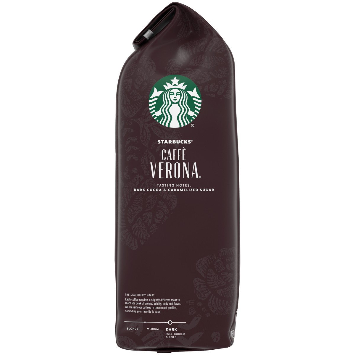 slide 9 of 9, Starbucks Caffe Verona Dark Roast Ground Coffee 40 oz. Bag, 40 oz