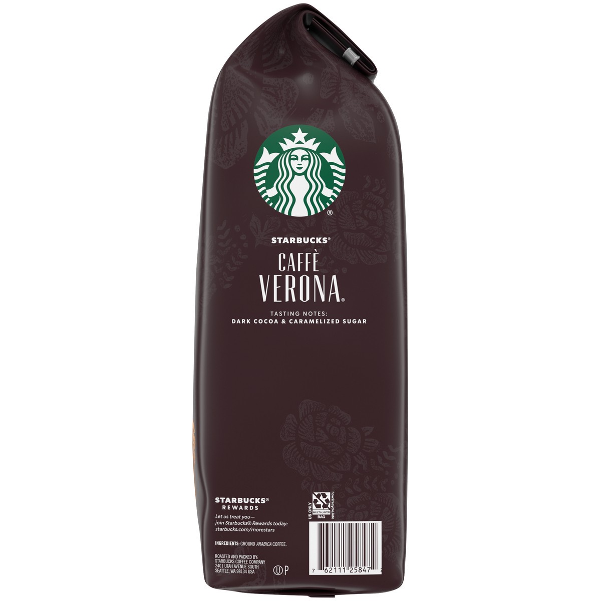 slide 4 of 9, Starbucks Caffe Verona Dark Roast Ground Coffee 40 oz. Bag, 40 oz
