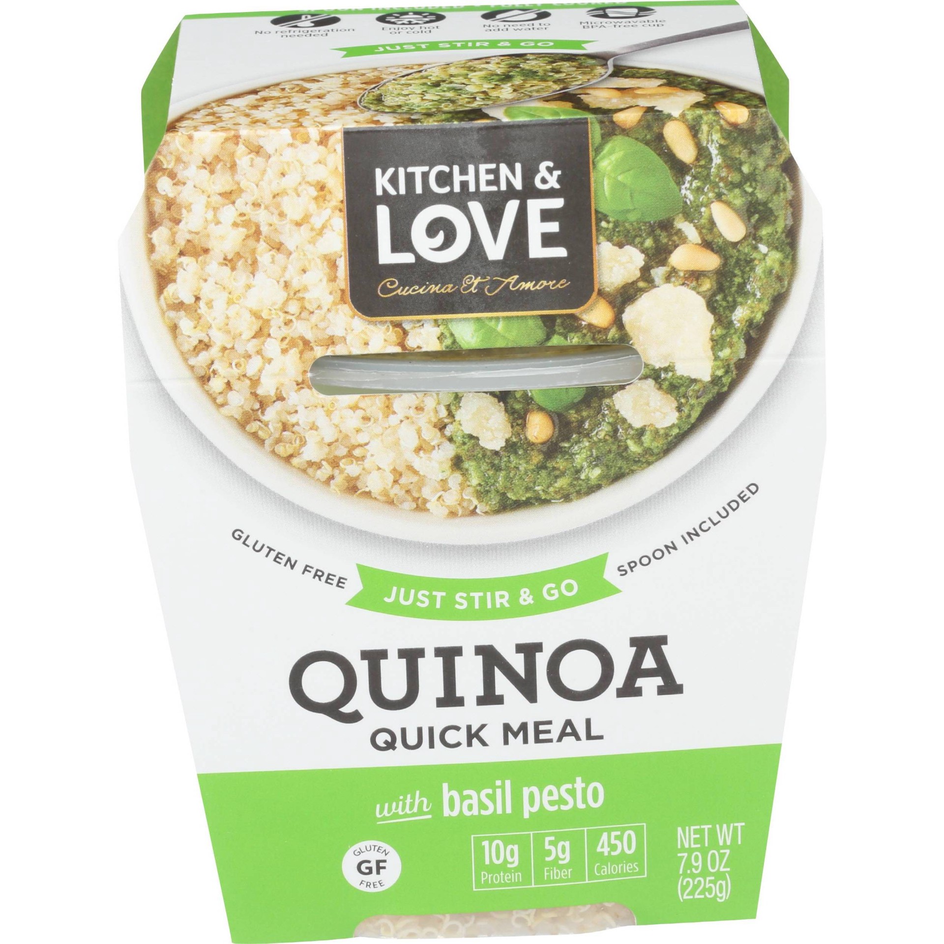 slide 1 of 4, Cucina & Amore Gluten Free Basil Pesto Quinoa, 7.9 oz