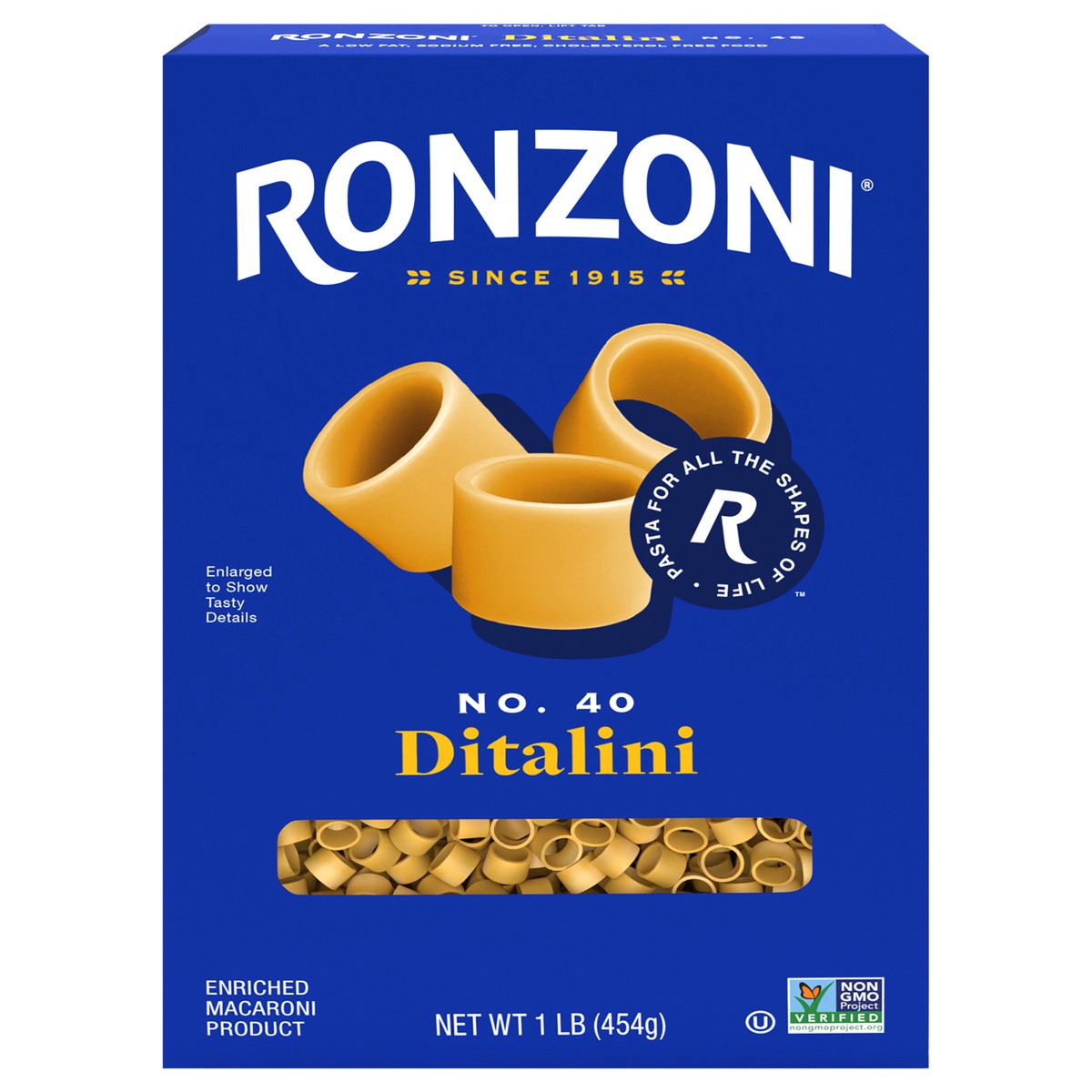 slide 1 of 9, Ronzoni Ditalini, 1 lb