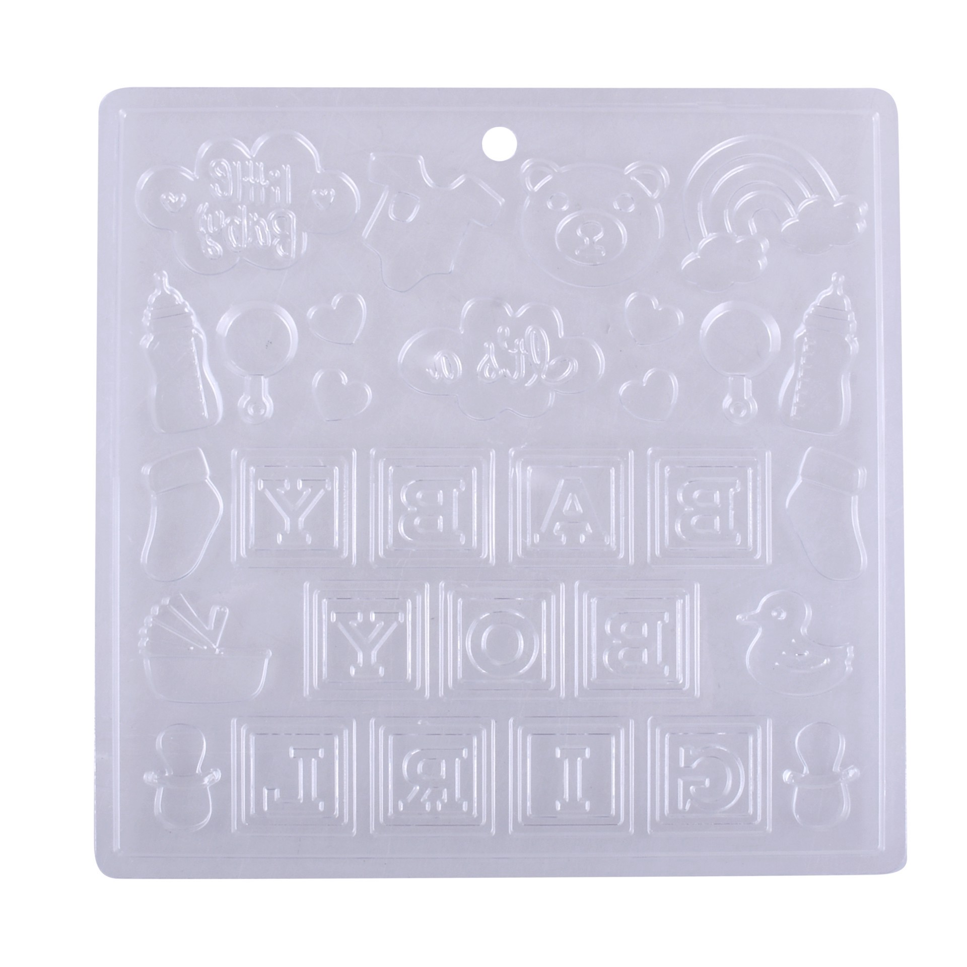 slide 4 of 4, Baby Plastic Candy Mold By Makery, 7 in x 7 in