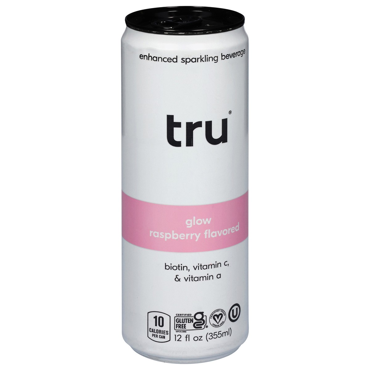 slide 11 of 14, Tru Enhanced Glow Raspberry Flavored Sparkling Beverage 12 fl oz, 12 fl oz