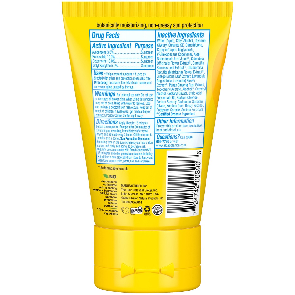 slide 3 of 8, Alba Botanica Fragrance Free Broad Spectrum SPF 45 Sport Sunscreen Lotion 4 oz. Tube, 4 oz