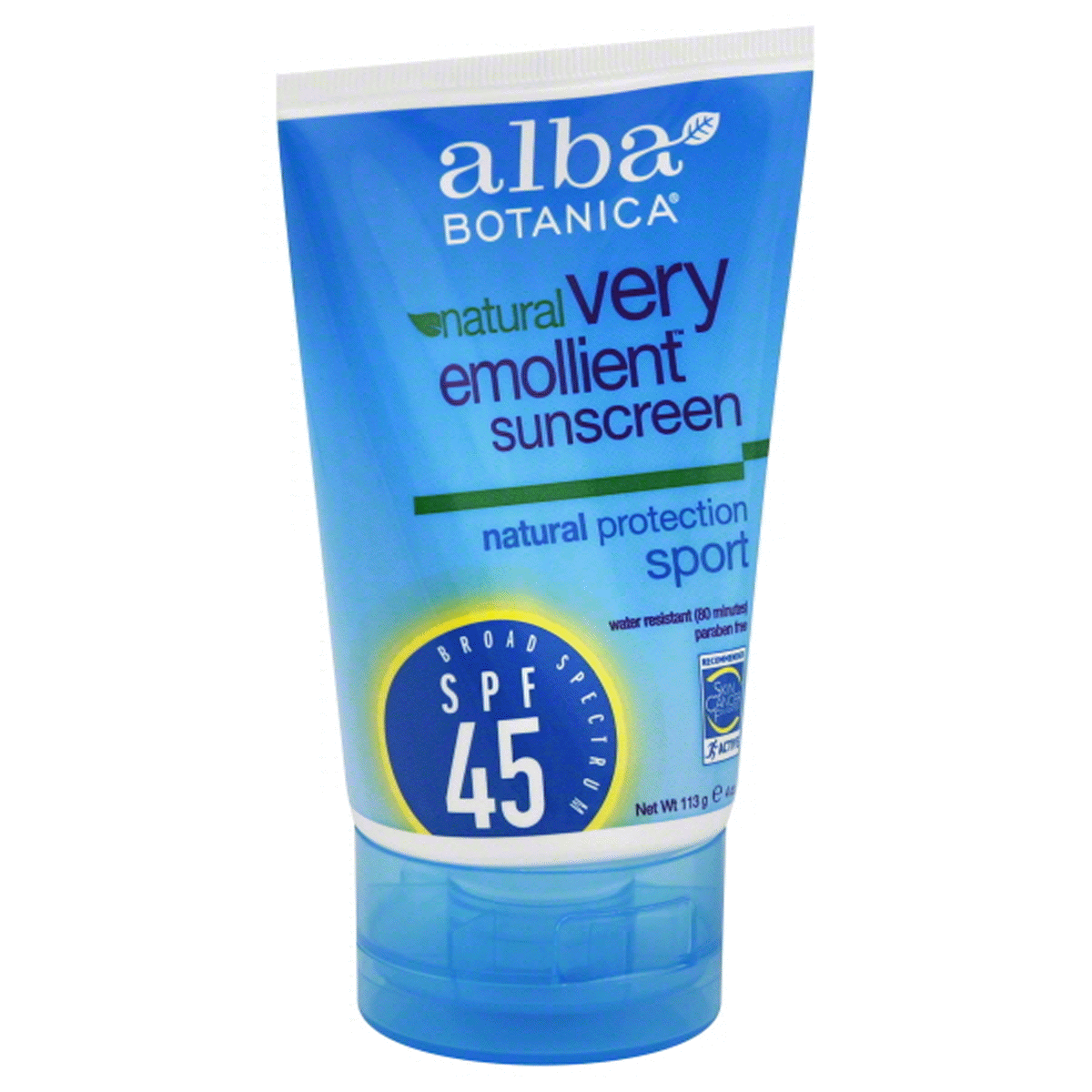 slide 1 of 2, Alba Botanica Emollient Sunscreen Sport Lotion - SPF 45, 4 oz
