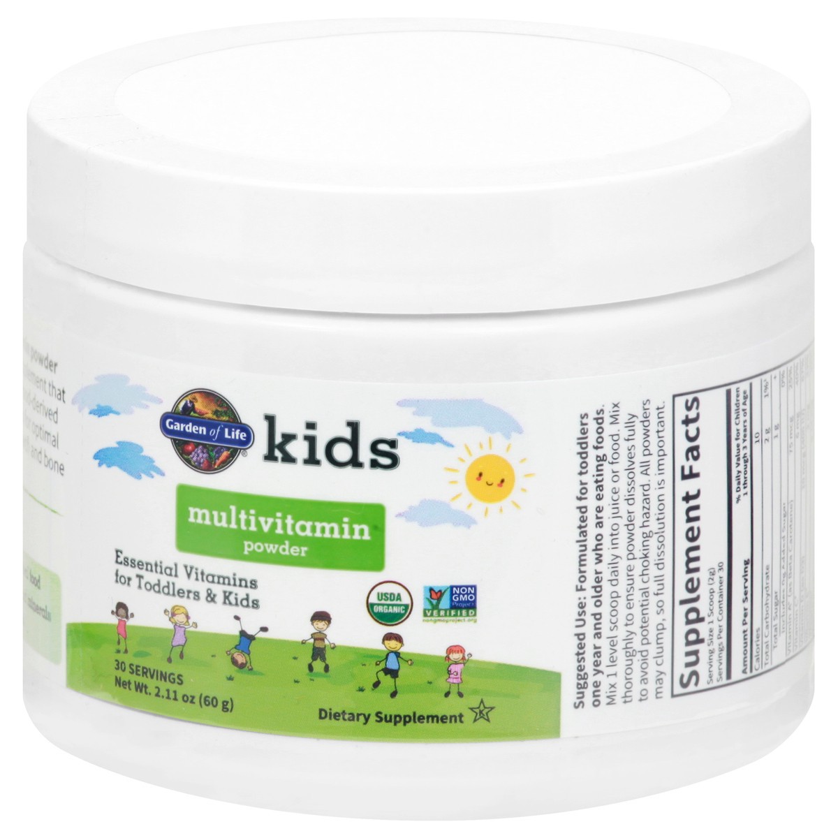 slide 5 of 9, Garden of Life Kids Multivitamin Powder, 1 ct