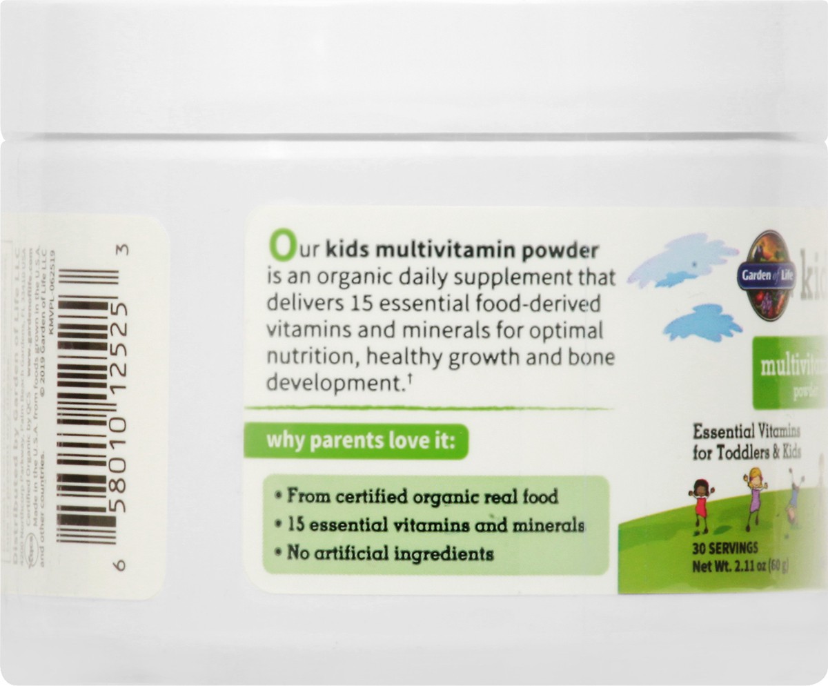 slide 6 of 9, Garden of Life Kids Multivitamin Powder, 1 ct
