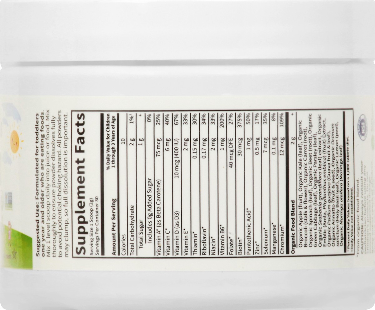 slide 3 of 9, Garden of Life Kids Multivitamin Powder, 1 ct
