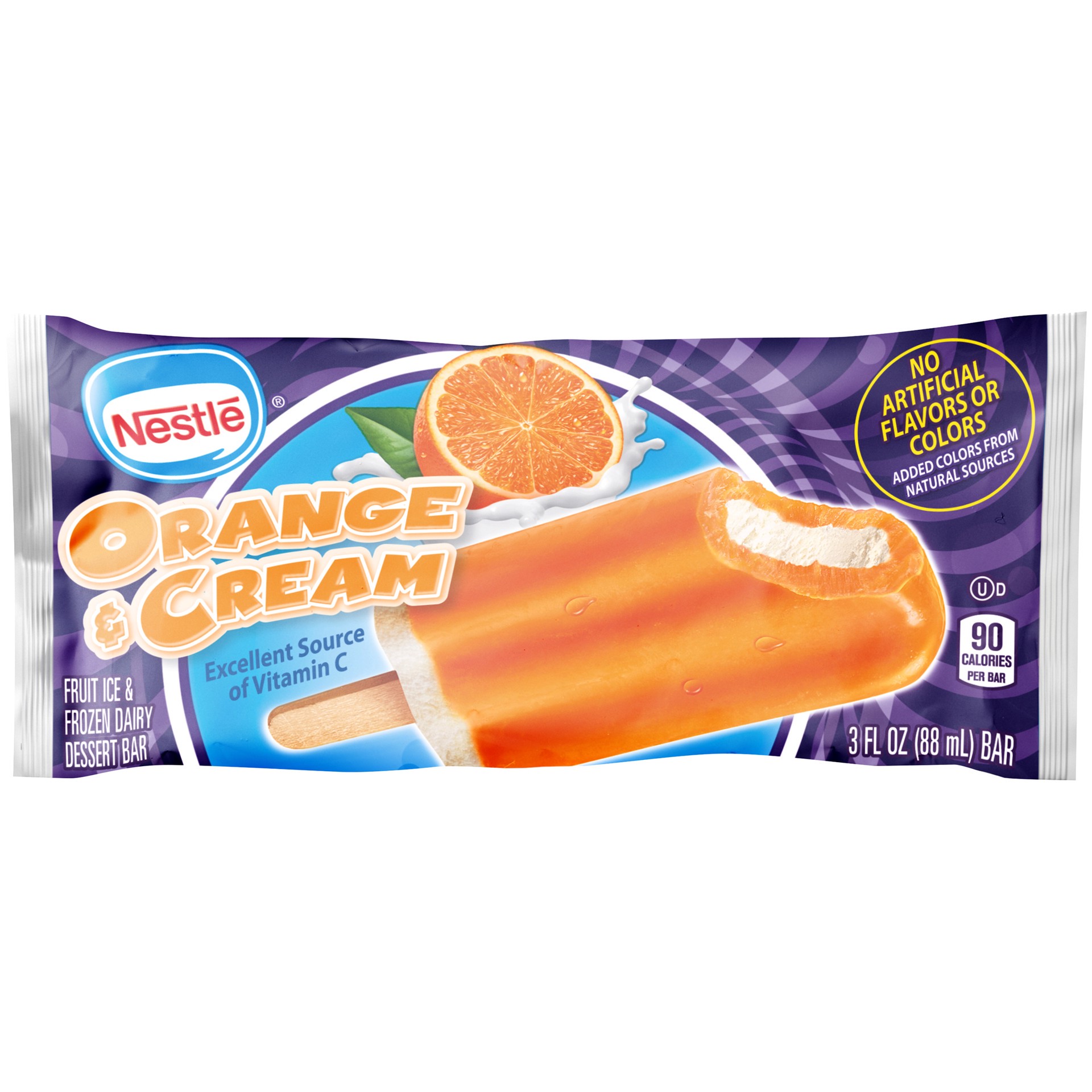 slide 1 of 8, Nestlé Orange & Cream Ice Cream Bar, 1 ct