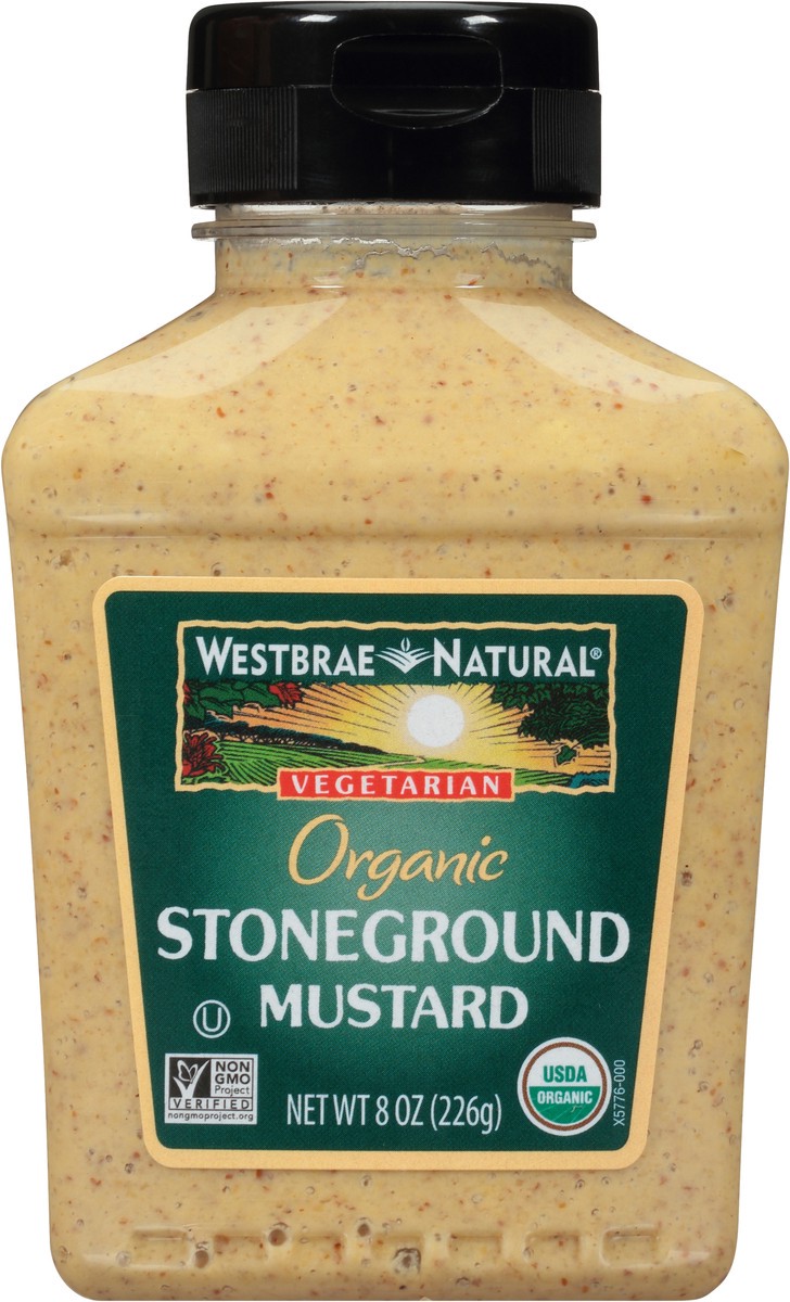 slide 6 of 11, Westbrae Natural Hain Westbrae Vegetarian Organic Stoneground Mustard, 8 oz