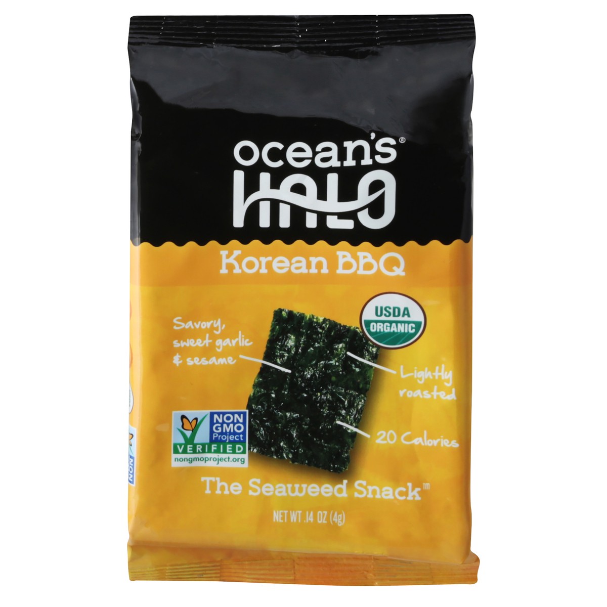 slide 2 of 13, Ocean's Halo Korean BBQ Seaweed Snack 14 oz, 0.14 oz