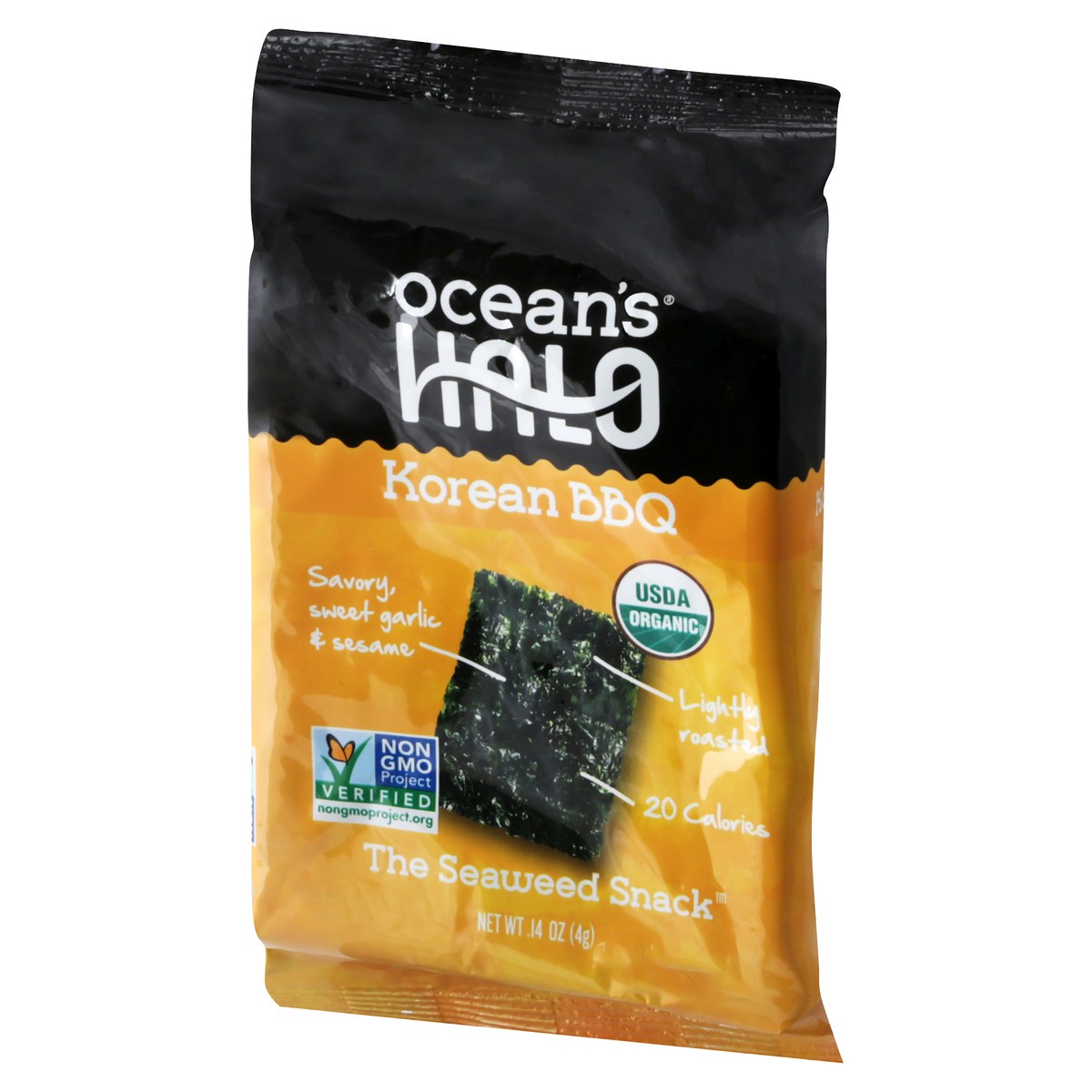 slide 12 of 13, Ocean's Halo Korean BBQ Seaweed Snack 14 oz, 0.14 oz