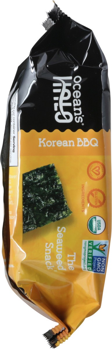 slide 8 of 13, Ocean's Halo Korean BBQ Seaweed Snack 14 oz, 0.14 oz