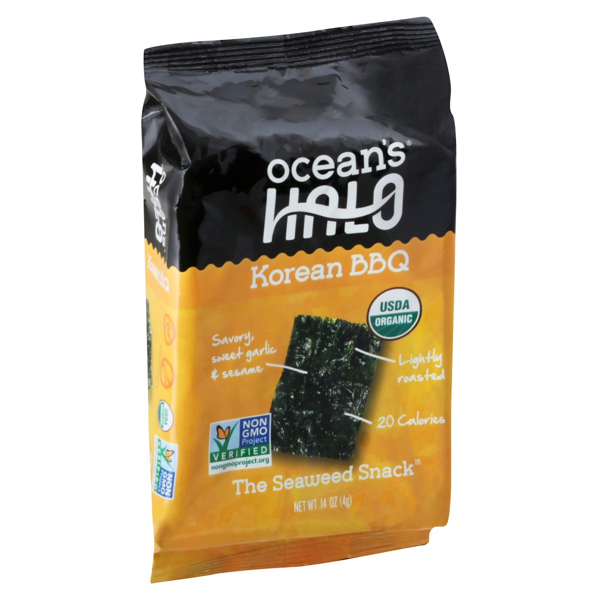 slide 10 of 13, Ocean's Halo Korean BBQ Seaweed Snack 14 oz, 0.14 oz