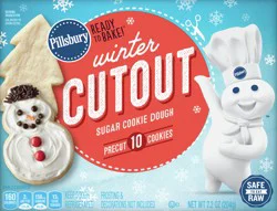 Pillsbury Cutout Winter Sugar Cookie Dough 10 ea