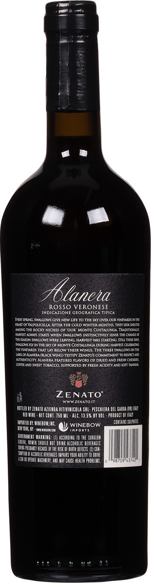 slide 5 of 9, Zenato Alanera Rosso Veronese 750 ml, 750 ml