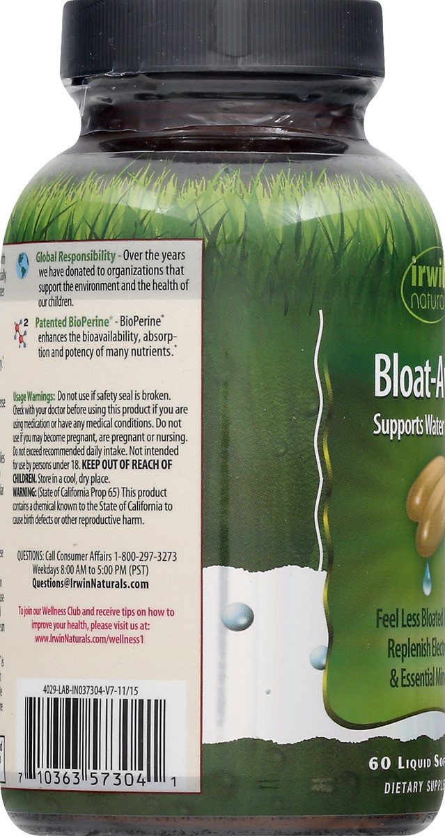 slide 7 of 10, Irwin Naturals Bloat-Away 60 ea, 60 ct