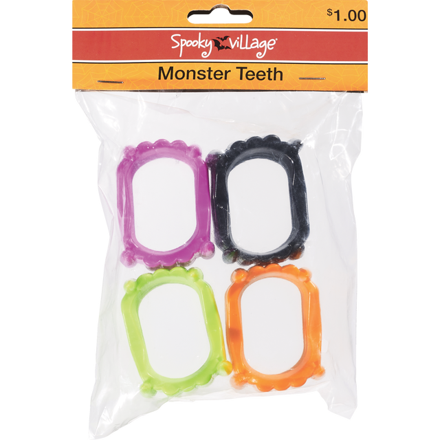 slide 1 of 1, Sz Hallwn Fake Vampire Tth 12Pk, 1 ct