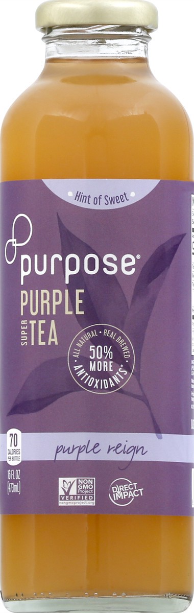 slide 4 of 7, Purpose Reign Purple Tea, 16 oz