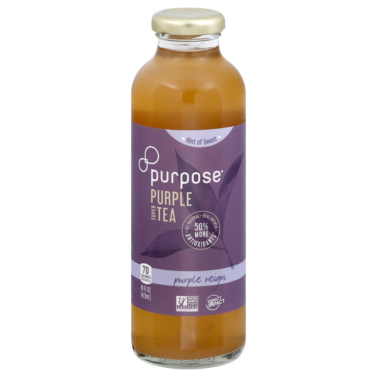 slide 1 of 7, Purpose Reign Purple Tea, 16 oz