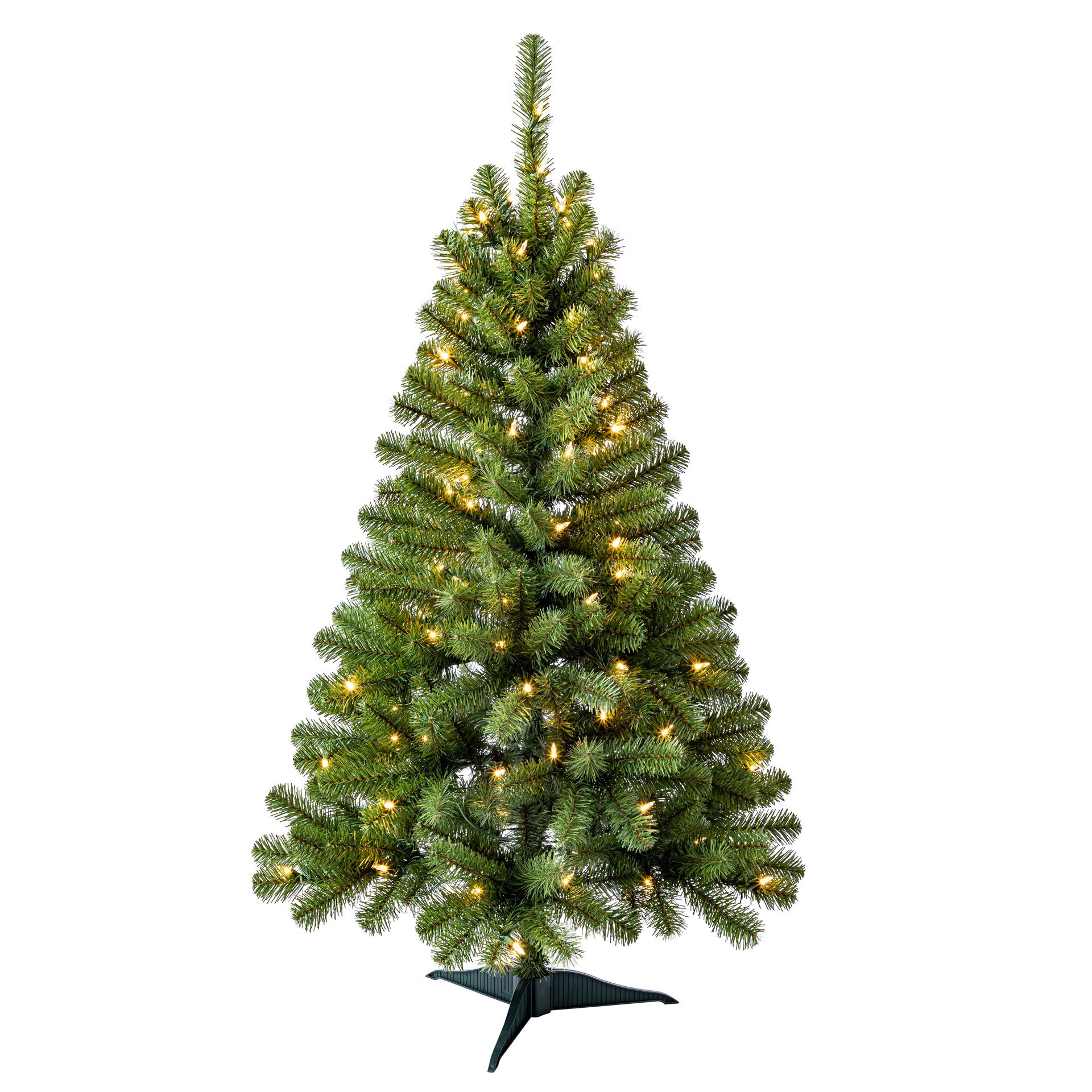 slide 4 of 7, 4ft. Pre-Lit Lakewood Spruce Artificial Christmas Tree, Warm White Led Lights By Ashland, 4 ft