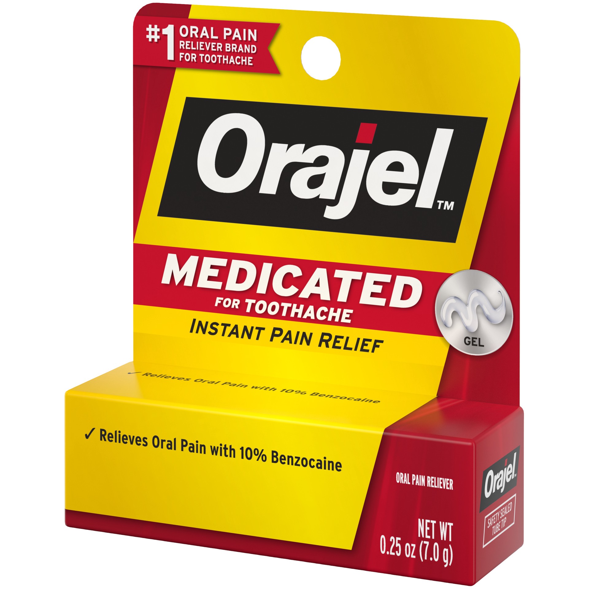 slide 3 of 4, Orajel Medicated For Toothache Gel .25 OZ, 0.25 oz