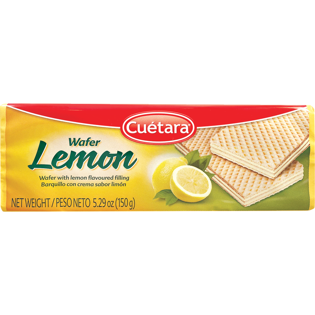 slide 1 of 1, Cuétara Lemon Flavor Wafers, 5.29 oz