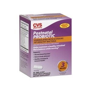 slide 1 of 1, CVS Pharmacy Postnatal Probiotic One-A-Day Capsules, 30 ct